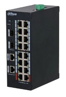 DH-HS3220-16GT-190   |  DAHUA  -  Switch PoE industrial de 16 puertos Gigabit  |  2 Ptos Up-Link Gigabit  |  2 puertos SFP Gigabit  |  190W