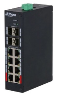DH-HS4412-8ET-120   |  DAHUA  -  Switch PoE Industrial L2 de 8 puertos  |  4 puertos SFP UpLink Gigabit  |  120W