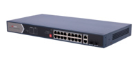 DS-3E0520HP-E  |  WI-TEK  -  Switch POE No Gestionable de 18 puertos RJ45 Gigabit + 2 puertos Gigabit SFP  |  250W