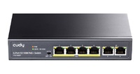 FS1006P  |  Switch PoE No Gestionable  |  Switch PoE+ de 6 puertos 10/100Mbps  |  Potencia 60W