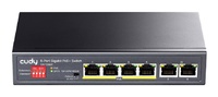 GS1006P   |  CUDY  -  Switch PoE+ de 6 puertos Gigabit  | 2 puertos Uplink RJ45 Gigabit  |   65W