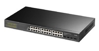 GS2024S2  |  Switch PoE L2 Gestionable  |  Switch PoE+ de 24 puertos Gigabit y 4 ranuras SFP 