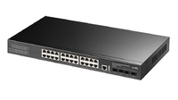 GS5024S4  |  Switch PoE L3 Gestionable  |  Switch PoE+ de 24 puertos Gigabit y 4 ranuras SFP 