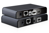 HDMI-EXT-PRO-V2  |  Extensor HDMI activo  |  Alcance 120 m sobre cable UTP Cat 6  |  Transmisor y Receptor