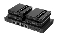HDMI-SPL-1x4-4K30-CAT6  |  Splitter-Extensor HDMI1x4  |  1 transmisor / 4 receptores  |  Alcance hasta 70m