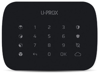 KEYPAD G4 BLACK | U-PROX  -  Teclado con botones táctiles |  Frecuencia RF 868~868,6MHz  |  Alcance hasta 4800 metros