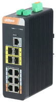 PFS4410-6GT-DP-V2  |  DAHUA  -  Switch Industrial Gestionable (L2) de 6 puertos Gigabit Ethernet PoE + 4 puertos 1000Base-X SFP  |  Carril DIN