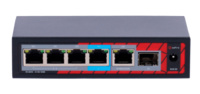 POE-EXT0604-GF-60  |  PoE Extender Switch  |  4 puertos PoE + 1 Uplink RJ45 +1 SFP