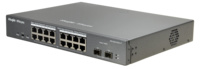 RG-ES218GC-P  |  RUIJIE  |  Switch PoE Cloud Capa 2  |  16 puertos PoE 802.3af/at + 2 SFP  |  16 RJ45 10/100/1000Mbps + 2 SFP