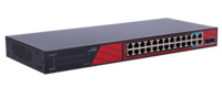 SF-SW2824HIPOE-300  |  SAFIRE  -  Switch Hi-PoE  |  24 puertos + 2 SFP Uplink + 2 Uplink RJ45  |  300W Potencia PoE total  |  No Gestionable