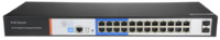 SW2624POE-MGF-250  |  Swicht PoE de 24 puertos PoE + 2 Gigabit  |   Velocidad 10/100/1000 Mbps  |  250W