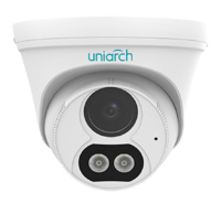 UV-IPC-T213-APF28W  |  UNIARCH   -  Cámara IP Domo  |  3 Mpx  |  Lente 2.8 mm  |  Leds IR 30 metros  |  LED Blanco 15 metros