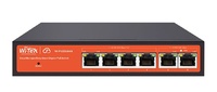 WI-PCES306G  |  WI-TEK  -  Switch PoE gestionado en la nube de 4 puertos Gigabit  + 2 Uplink RJ45  |  60W 