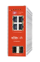 WI-PCMS306GF-I  |  WI-TEK  -  Switch PoE L2 gestionable en la nube  |  4 puertos PoE+ Gigabit  |  Carril DIN  |  120W