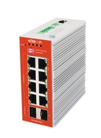 WI-PCMS310GF-I  |  WI-TEK  -  Switch PoE L2 gestionable en la nube  |  8 puertos PoE+ Gigabit  |  Carril DIN  |  240W