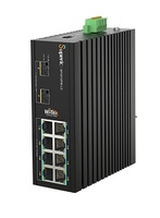 WI-SP3010FM-L2  |  WI-TEK  -  Switch PoE gestionable L2 de 8 PoE+ Gigabit + 2 SFP 2,5G  |  Carril DIN  |  240W