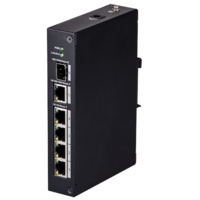 XS-SW06-DIN  |  X-SECURITY  - Switch de 4 puertos 10/100 Base-T PoE + 1 puerto 10/100/1000 Base-T + 1 puerto 1000 Base-X