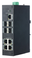 XS-SW09-GF-DIN  |  X-SECURITY  |  Switch de 5 puertos RJ45 10/100/1000 Mbps + 4 puertos SFP Gigabit